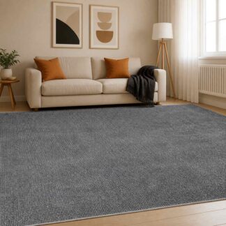 vidaXL Χαλί Ανθρακί 300 x 400 cm 100% Πολυεστέρας 3 mm Πλένεται