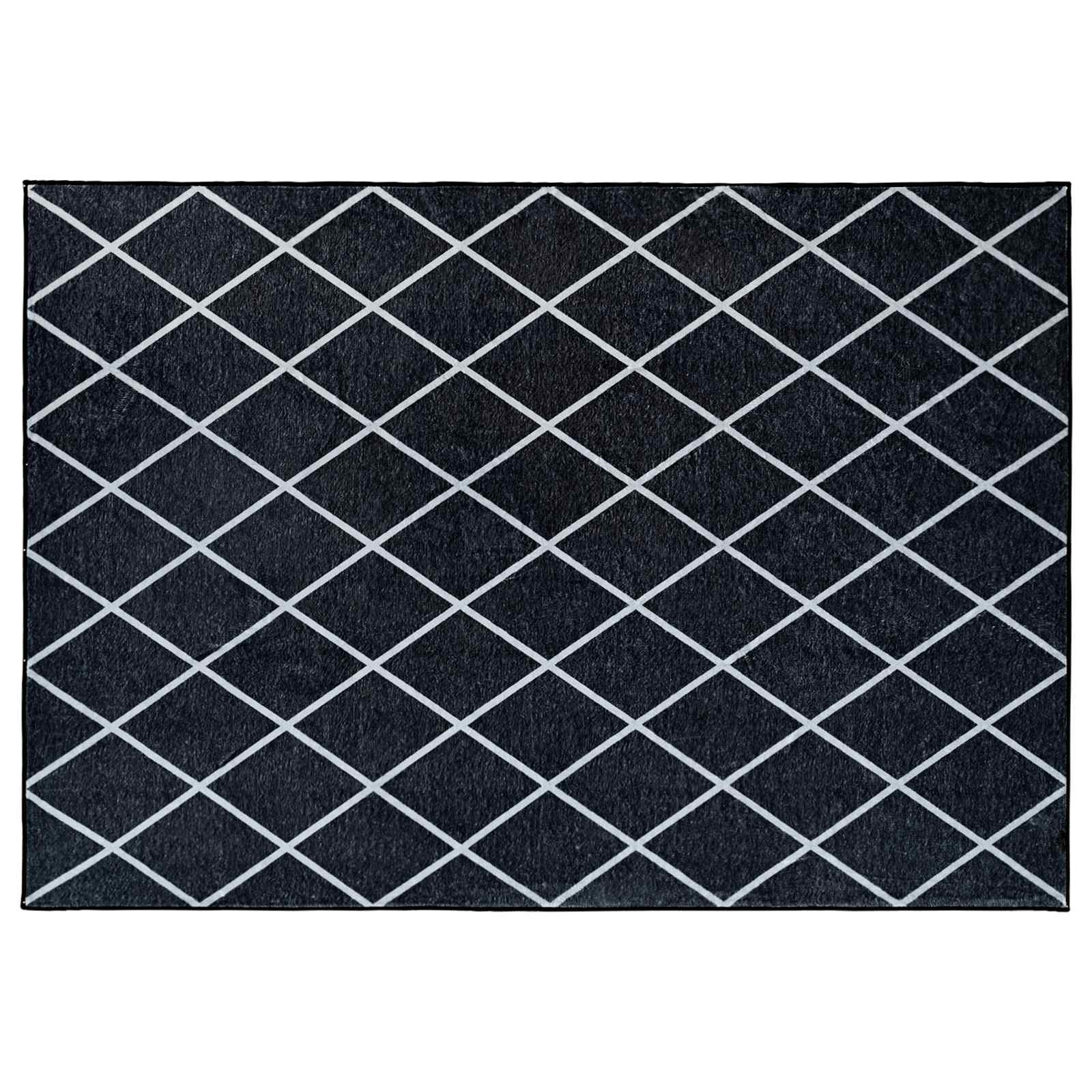 vidaXL Χαλί ORIZ Μαύρο διαμαντένιο σχέδιο 300 x 400 cm - Image 2