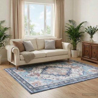 vidaXL Χαλί ORIZ Πολύχρωμο 160 x 160 cm 100% Πολυεστέρας