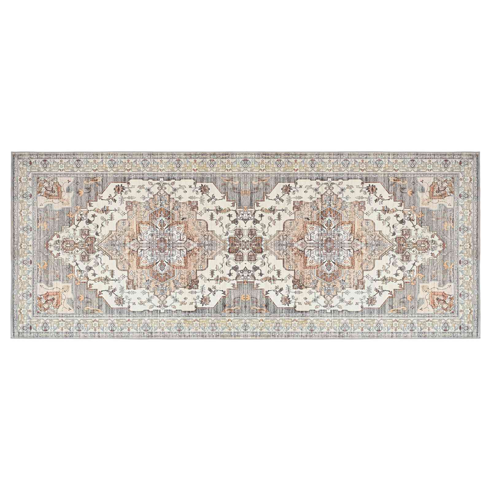 vidaXL Χαλί ORIZ Καφέ 80 x 200 cm 100% Πολυεστέρας - Image 2