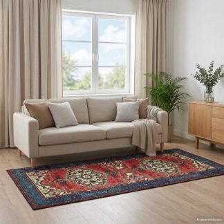 vidaXL Χαλί ORIZ Κόκκινο 80 x 200 cm 100% Πολυεστέρας