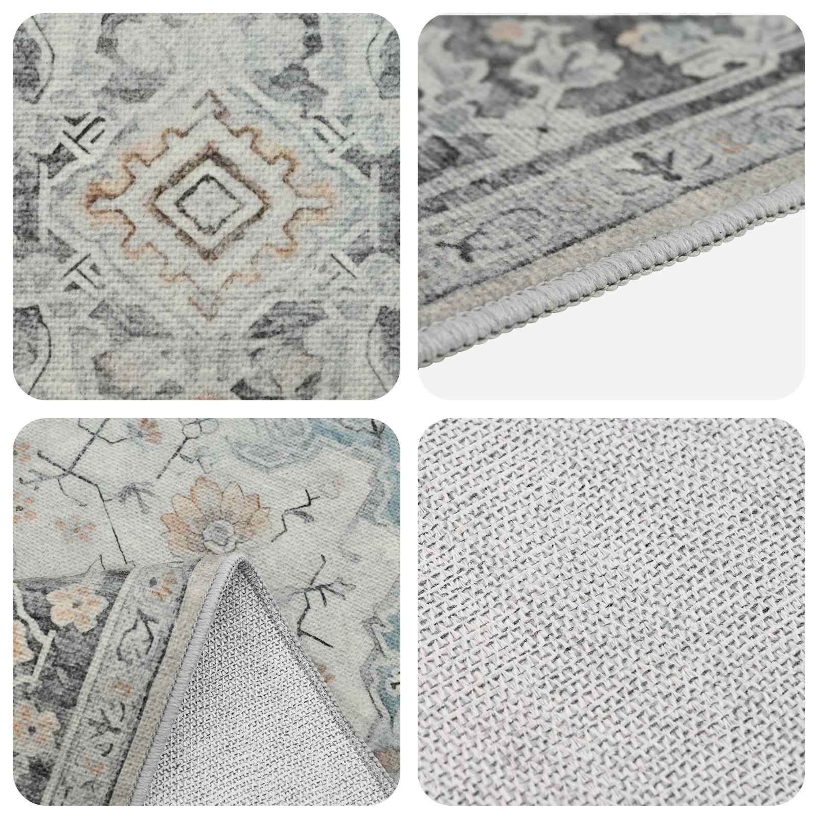 vidaXL Χαλί ORIZ Κρεμ 80 x 200 cm 100% Πολυεστέρας - Image 3