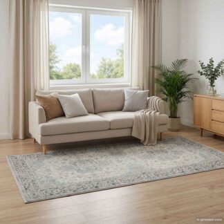 vidaXL Χαλί ORIZ Κρεμ 80 x 200 cm 100% Πολυεστέρας