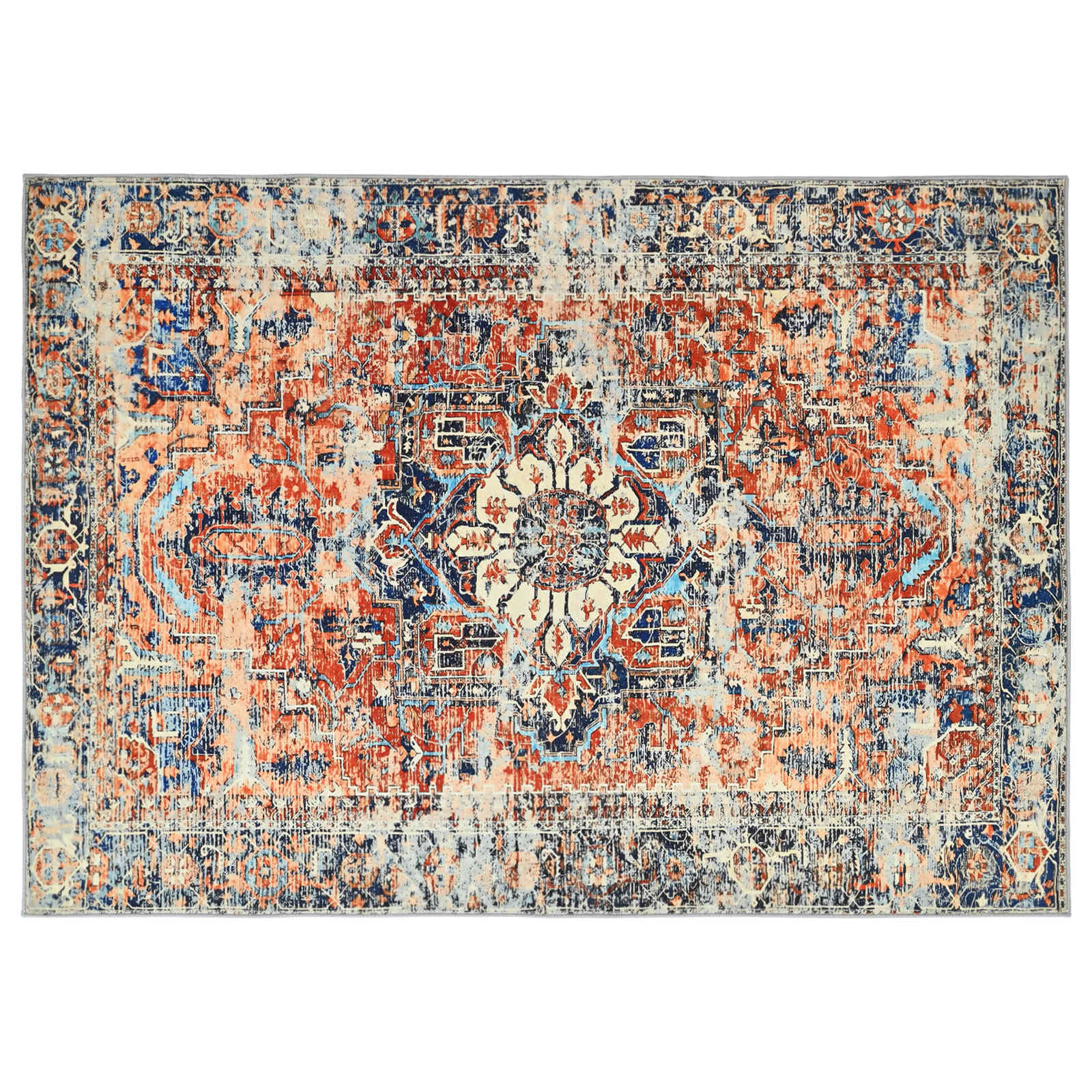 vidaXL Χαλί ORIZ Πορτοκαλί 140 x 200 cm 100% Πολυεστέρας - Image 2