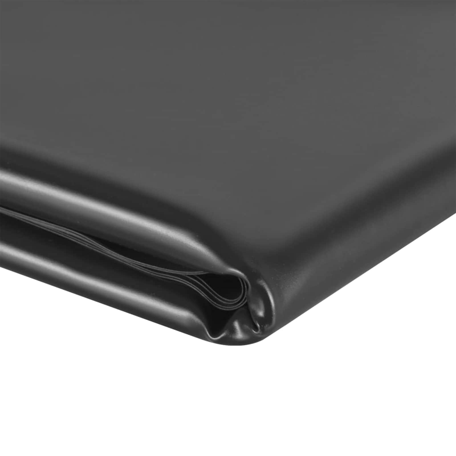 vidaXL Γραμμή Λίμνης 5 x 8 m PVC 0,5 χιλ Μαύρο - Image 4