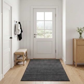 vidaXL Χαλάκι Εξώπορτας Ανοιχτό γκρι 180 x 120 cm 100% Πολυαμίδιο