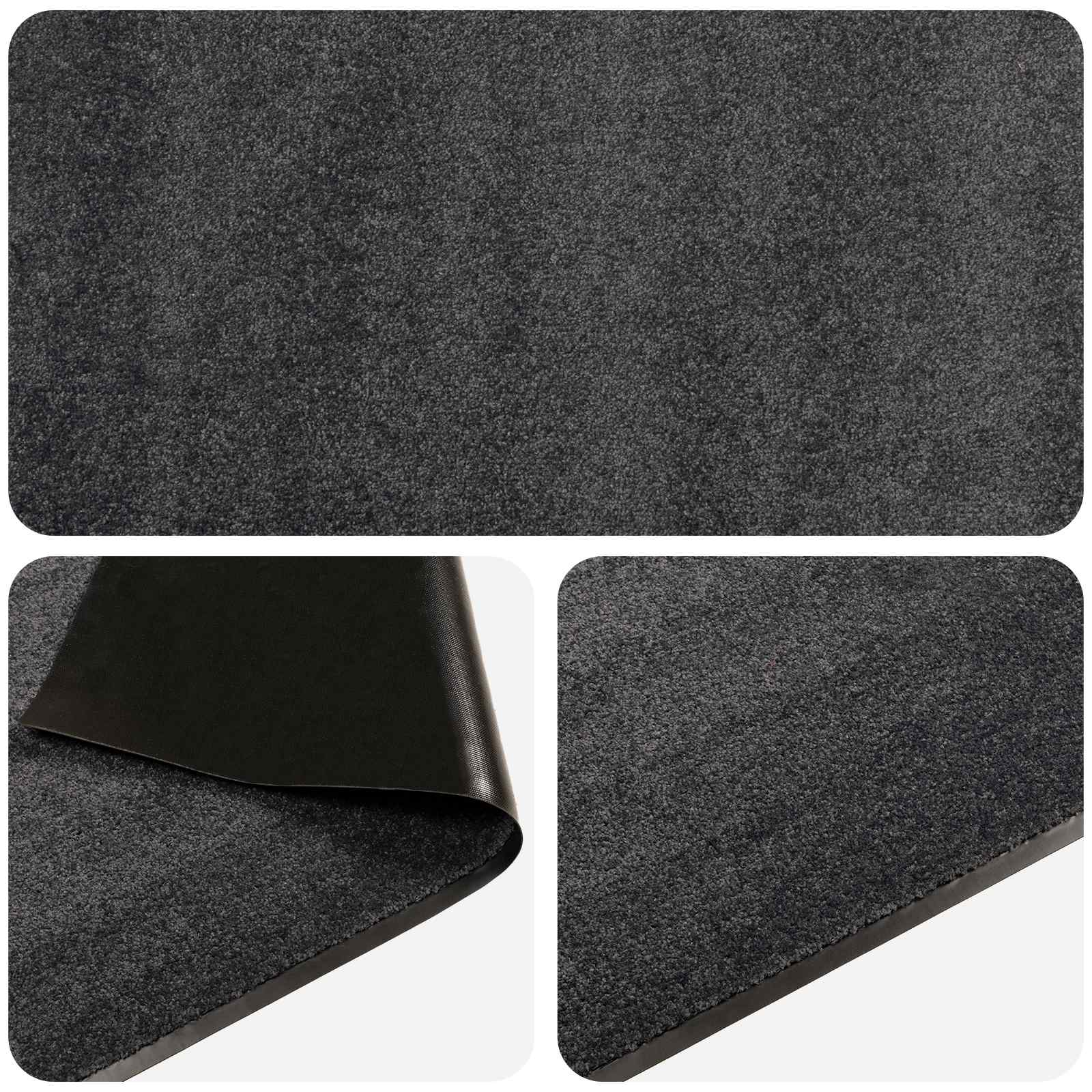 vidaXL Χαλάκι Εξώπορτας Ανοιχτό γκρι 350 x 120 cm 100% Πολυαμίδιο - Image 3