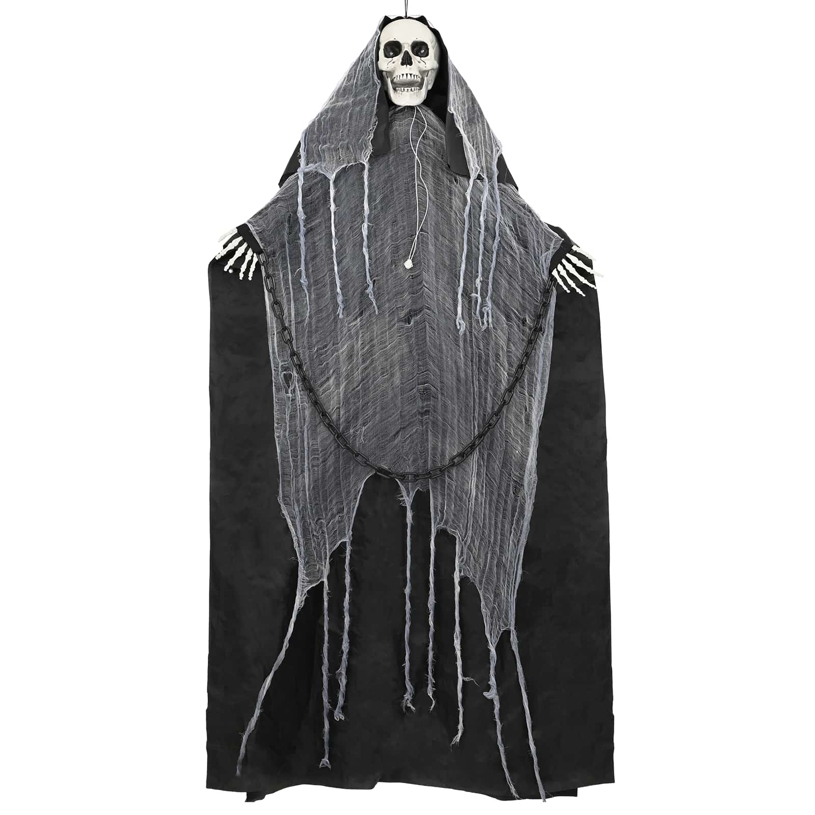 vidaXL Κρεμαστός Χάρος Halloween SPOOKA Μαύρο 112 x 164 εκ. - Image 3