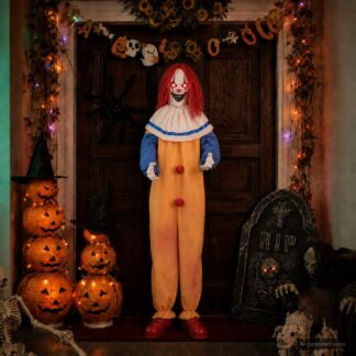 vidaXL Τρομακτικός κλόουν Halloween SPOOKA Κίτρινο και Μπλε
