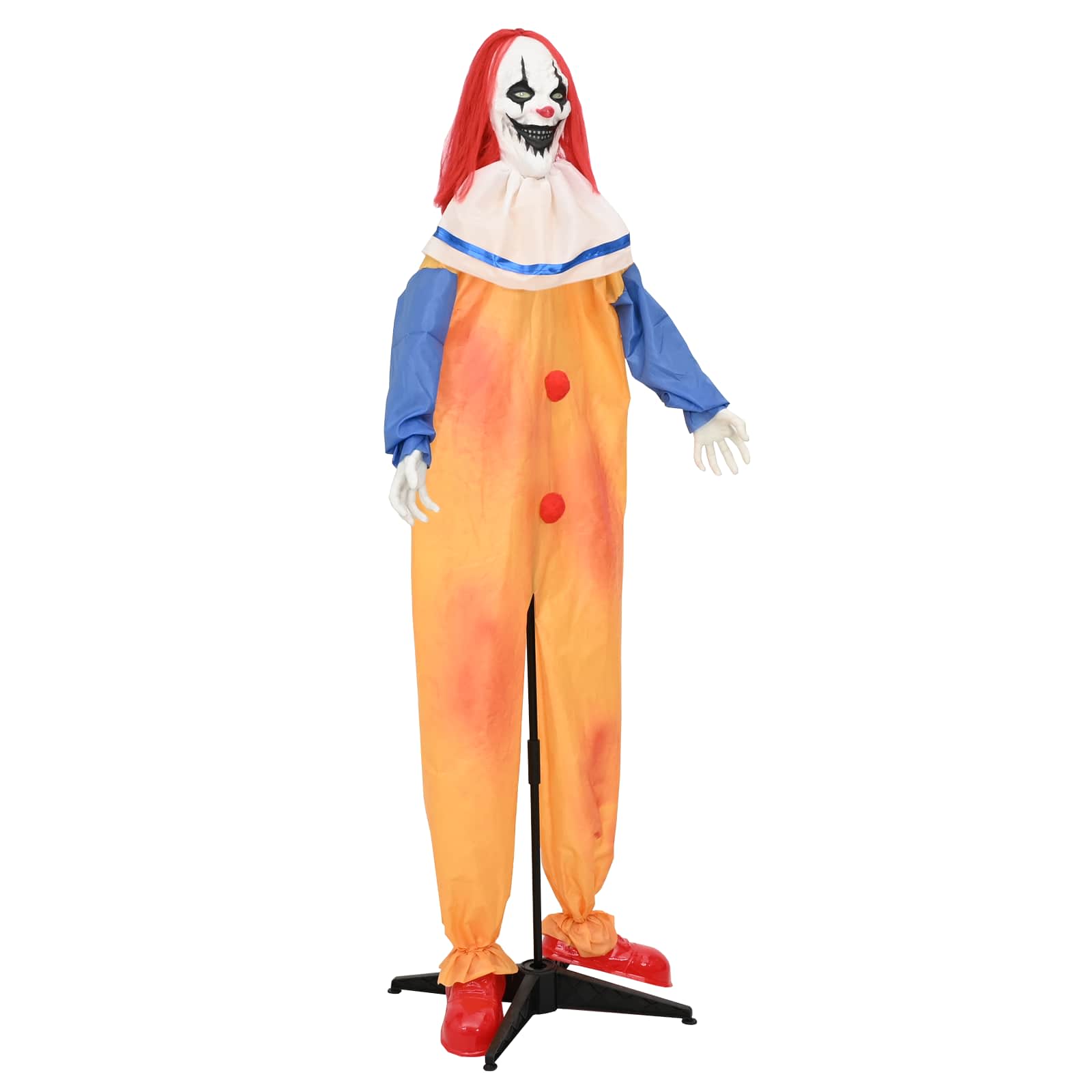 vidaXL Τρομακτικός κλόουν Halloween SPOOKA Κίτρινο και Μπλε - Image 3
