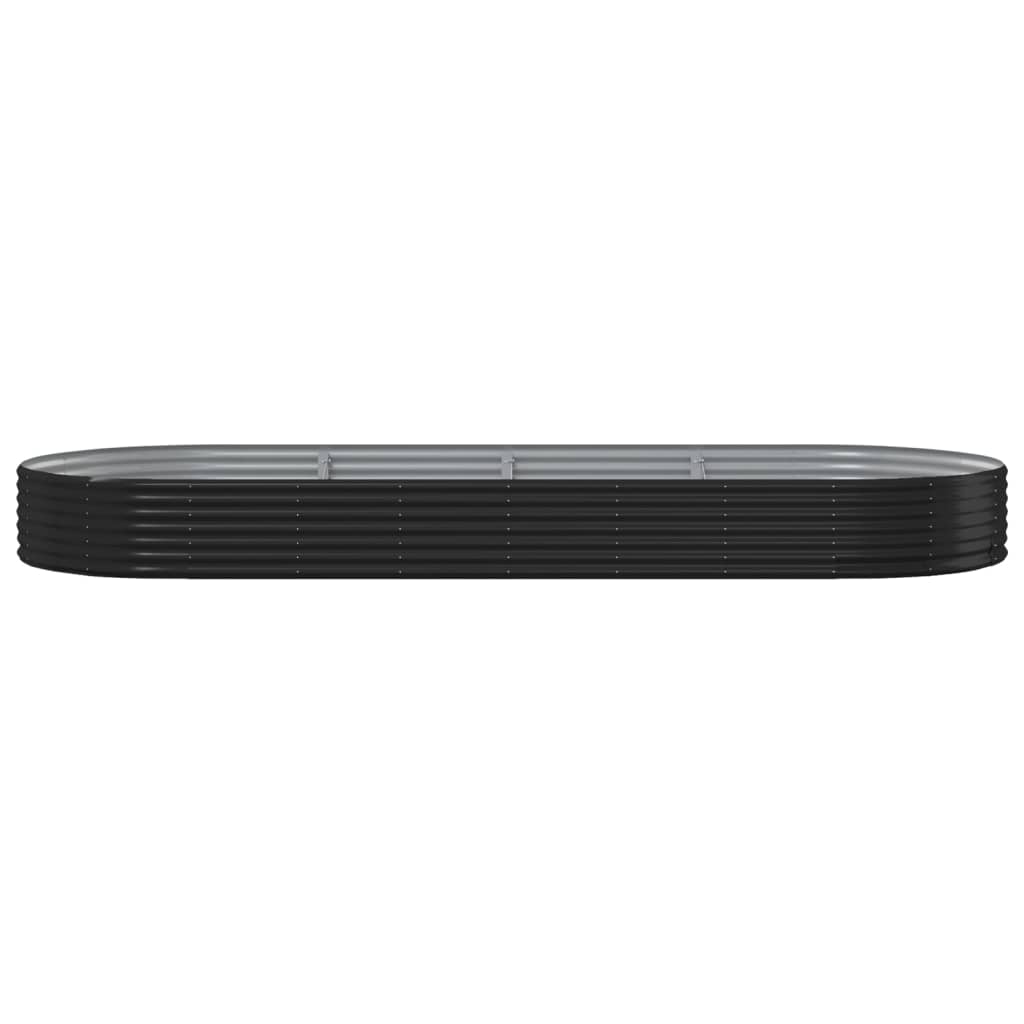 vidaXL Ζαρντινιέρα Ανθρακί 373x140x36εκ Γαλβανισμένος χάλυβας - Image 3